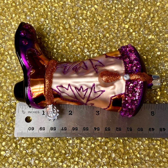 😻 3 for $13 Cowboy Boot Christmas Ornament - Picture 7 of 12